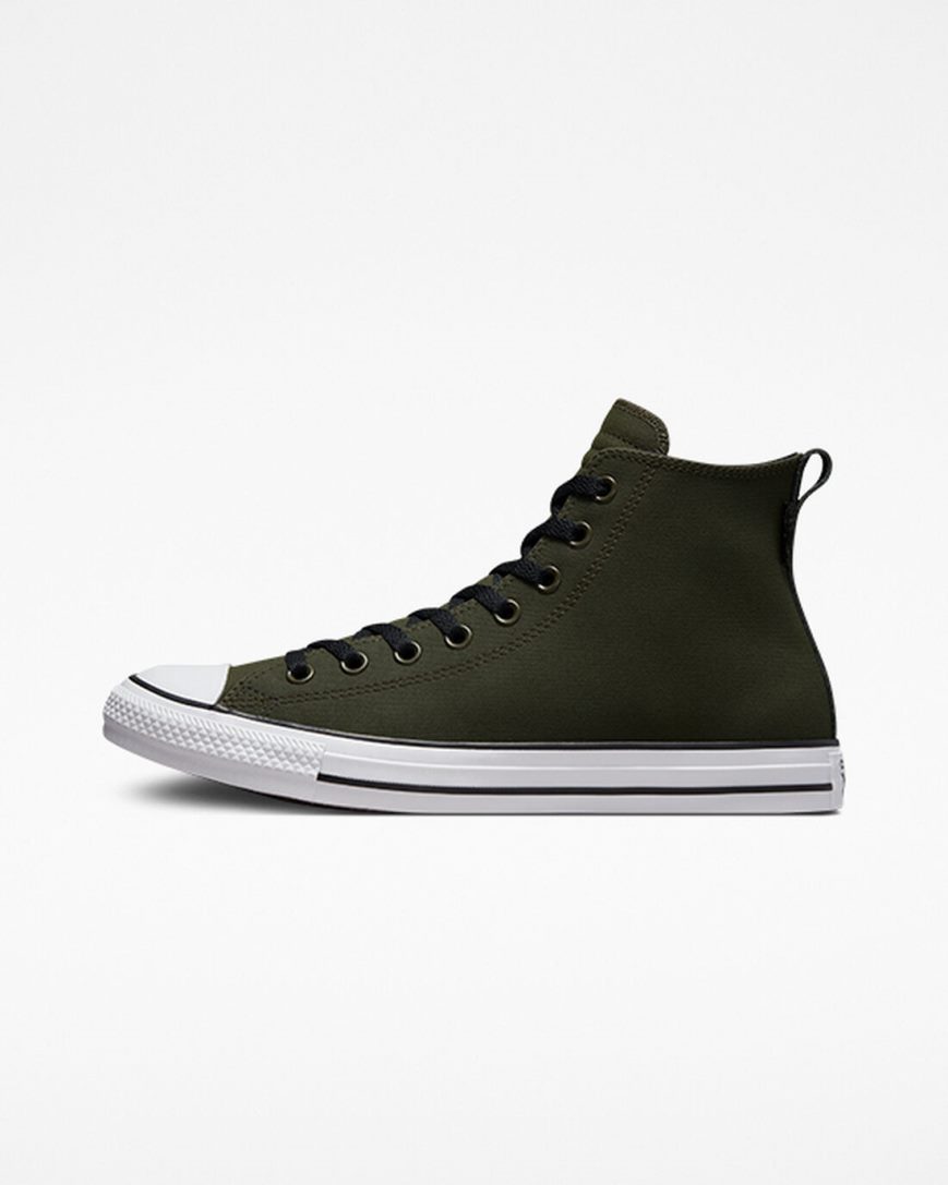 Tenisky Vysoke Converse Chuck Taylor All Star TecTuff Damske Olivovo Zelená Zelene Biele Čierne | SK CAI5114